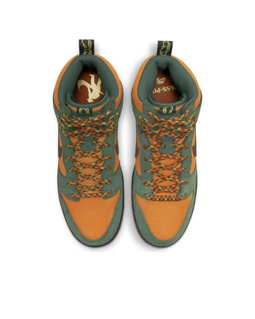 Nike Brown X Pass~Port Sb Dunk High 'Workboot' for men