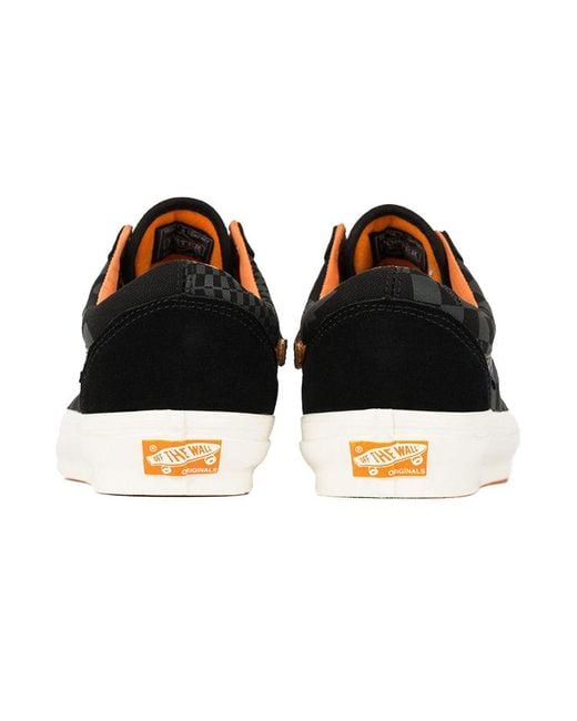 Vans Black Porter-Yoshida & Co. X Og Old Skool Lx 'Floral Checkerboard for men