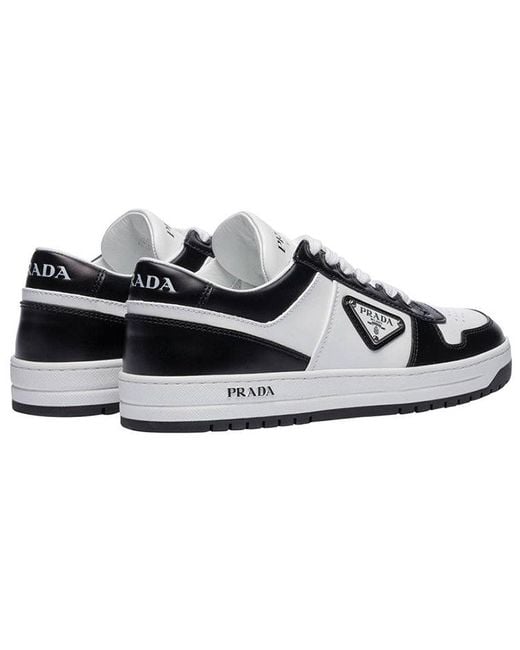 Prada White (Wmns) Downtown Trainers 1E792M_3Lkg_F_0964