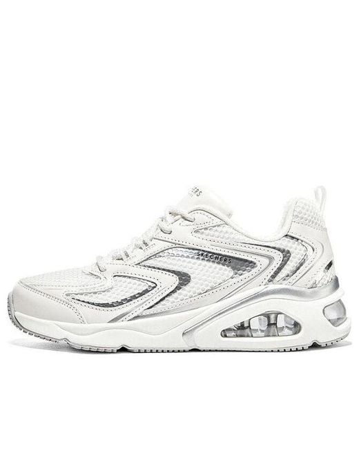 Skechers White (Wmns) Tres-Air Uno Vision-Airy