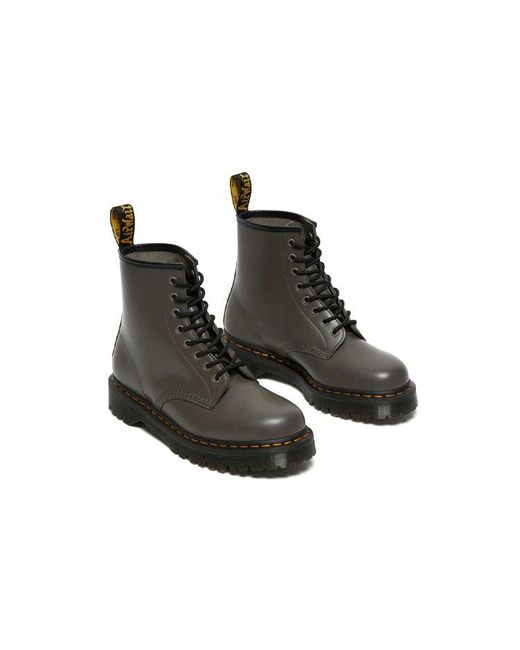 Dr. Martens Black Dr.Martens 1460 Bex Smooth Leather Platform Boots 'Khaki'