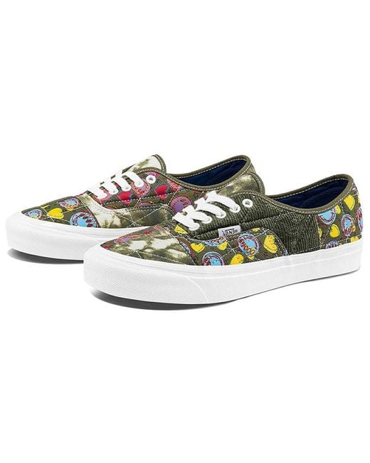 Vans Green Unisexauthentic 44 Dx Anaheim Low-Top Casual Canvas Shoes for men