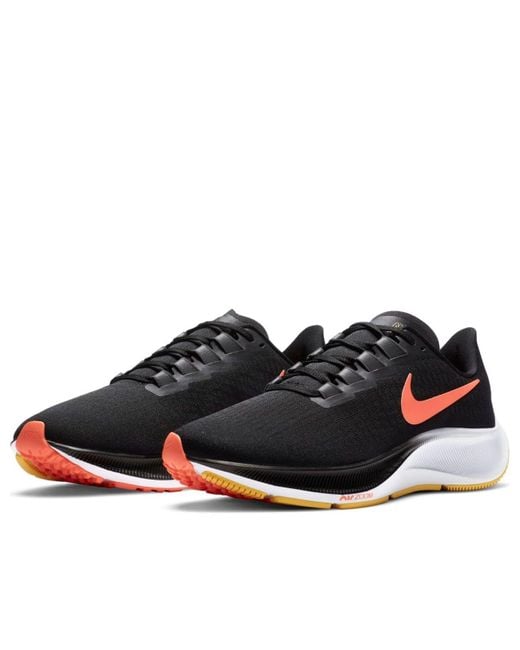 Nike Black Air Zoom Pegasus 37 Bright Mango' for men