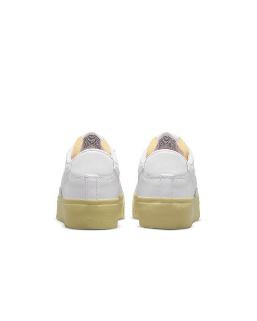 Nike White (Wmns) Blazer Low Platform Lemon Wash'