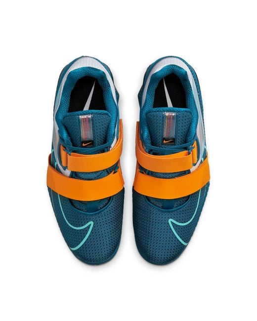 Nike Blue Romaleos 4 'Marina Kumquat' for men
