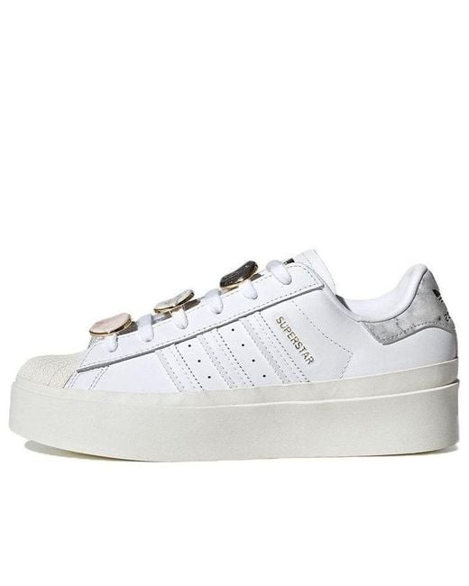 Adidas White (Wmns) Originals Superstar Bonega Metallic'