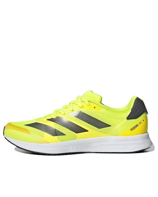 Adidas Yellow Adizero Rc 4 'Solar Night Metallic Beam' for men