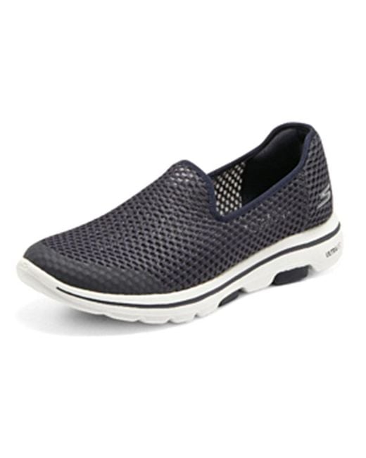 Skechers Blue Go Walk 5 Shoes 'Dark' for men