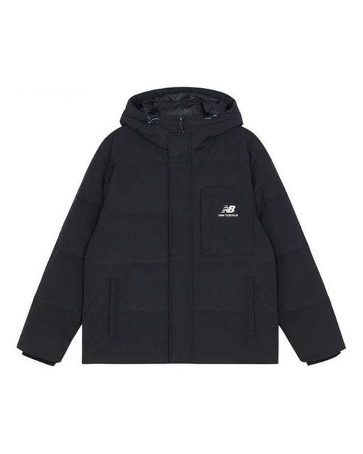 New Balance Blue Logo Hooded Jacket for men