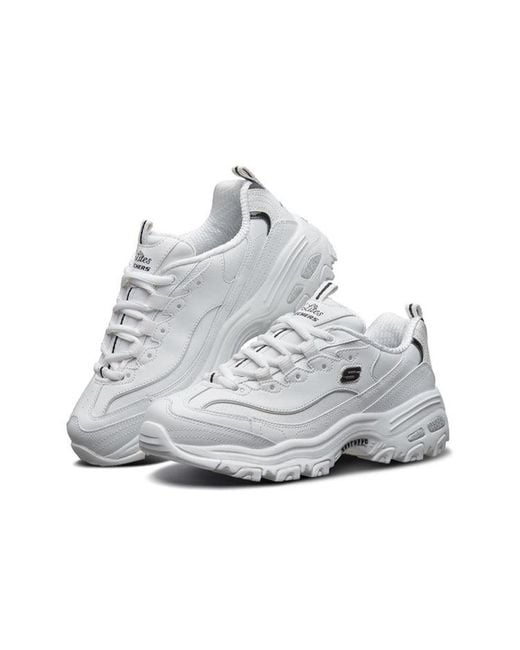 Skechers White (Wmns) D'Lites Gs