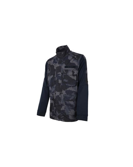 Nike Blue Casual Jacket Camouflage for men