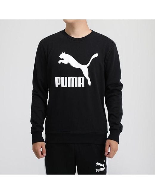 PUMA Black Classics Casual Printing Round Neck for men