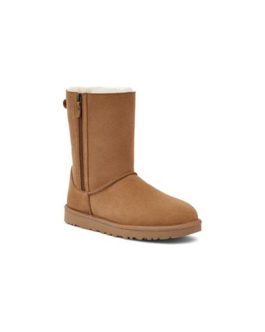 Ugg Brown (Wmns) Classic Short Zip 'Light'