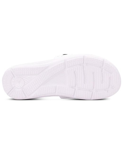 Under Armour Black Ignite 6 Graphic Strap Slide for men