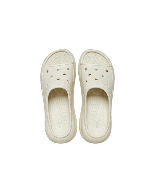 CROCSTM White Crush Slide 'Bone' for men
