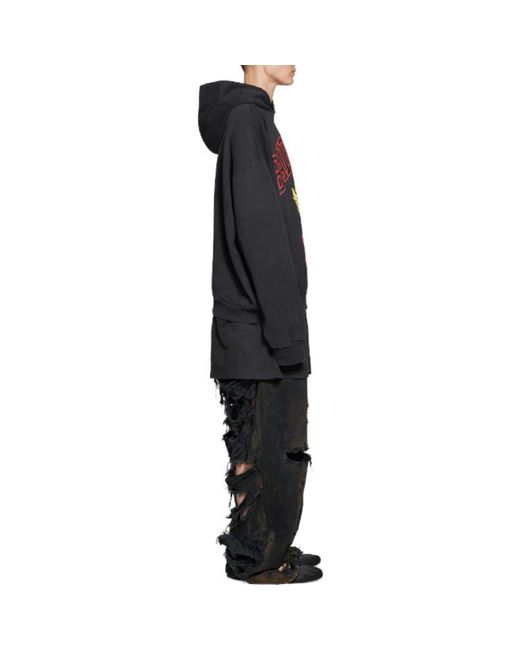 Balenciaga Blue Diy College Hoodie
