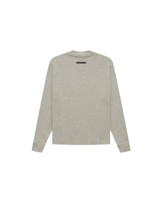 Fear Of God Gray Fw21 Long Sleeve Tee for men