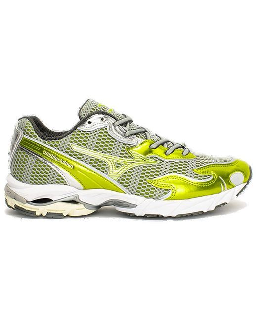 Mizuno Yellow X One Block Down Flame Wave Wave Rider 10 for men
