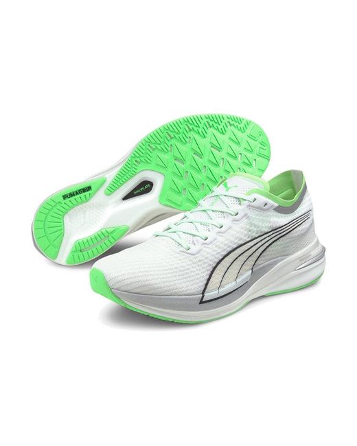PUMA White Deviate Nitro 'Cooladapt' for men