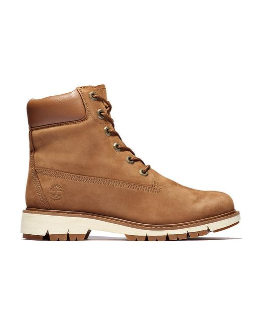 Timberland Brown (Wmns) Lucia Way 6 Inch Waterproof Boot 'Wheat Nubuck'