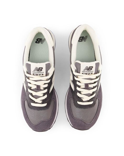 New Balance White 574 for men