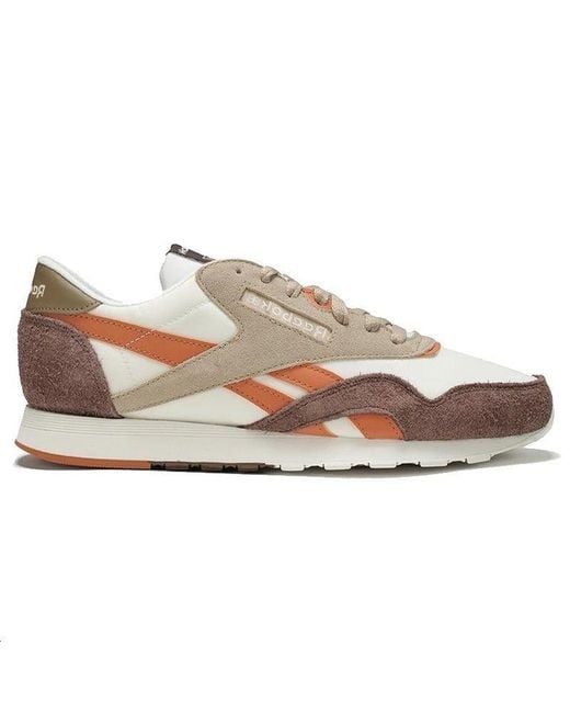 Reebok White Classic Nylon Vintage 'Mahogany Terracotta' for men