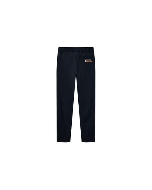 Fila Blue Thin And Light Breathable Straight Knit Sports Pants for men