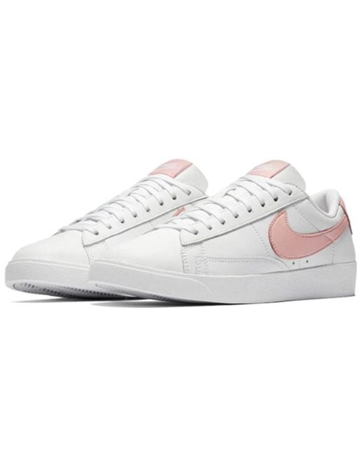 Nike White (Wmns) Blazer Low Leather 'Storm'