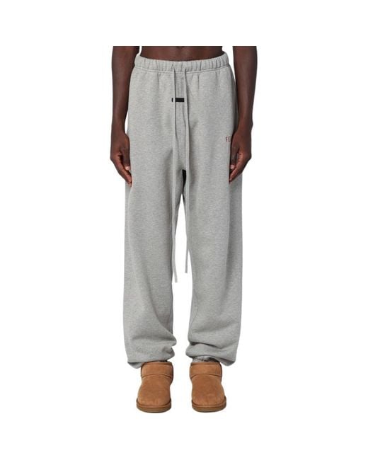 Fear Of God Gray Fleece Sweatpant 'Dark Heather' for men