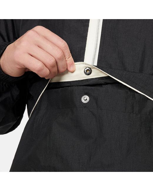 Nike Black Sportswear Essentials Anorak Jacket for men