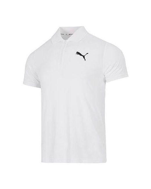 PUMA White Rtg Poly Polo Shirt for men