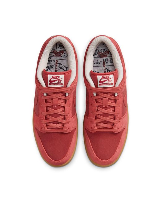Nike Red Sb Dunk Low 'Adobe' for men