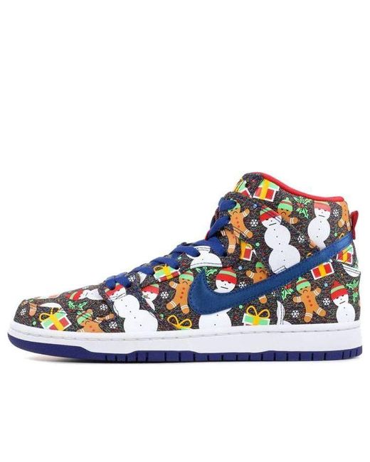 Nike Blue X Concepts Sb Dunk Pro High 'Ugly Christmas Sweater' 2017 for men
