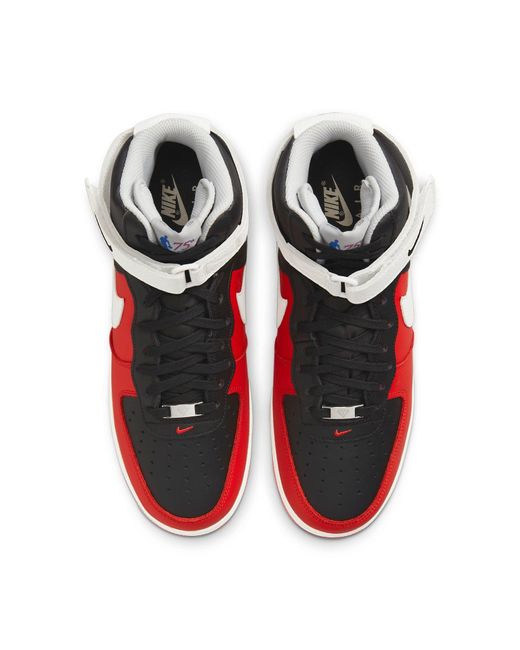 Nike Red X Nba Air Force 1 High '07 Lv8 '75Th Anniversary for men