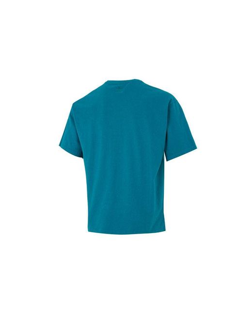 Adidas Blue Originals Y2K Tee 4 Element Large Logo Printing Athleisure Casual Sports Short Sleeve Couple Style for men