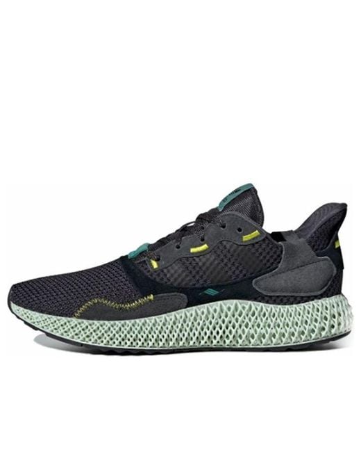Adidas Blue Zx 4000 Futurecraft 4D 'Carbon' for men