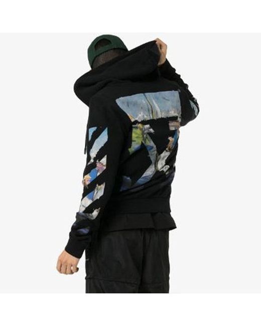 Off-White c/o Virgil Abloh Black Diagonal Arrow Print Zipped Cotton