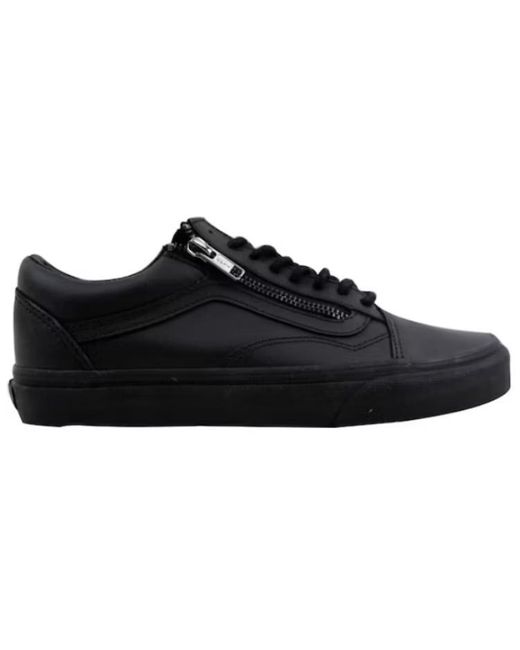 Vans Black Old Skool Zip 'Gun Metal' for men