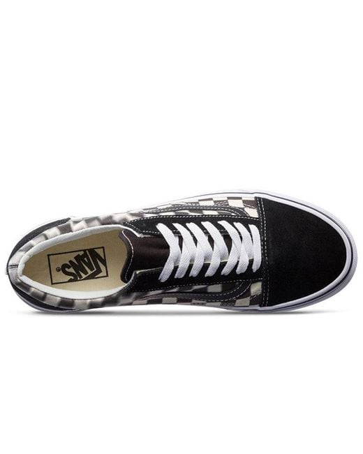 Vans Black Old Skool 'Blur Check' for men