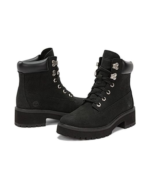 Timberland Black (Wmns) Carnaby Cool 6 Inch Boots Nubuck'