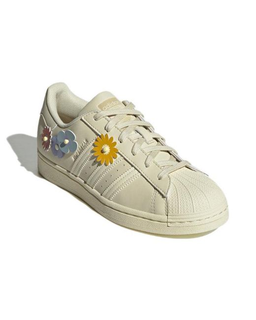 Adidas White (Wmns) Superstar 'Floral