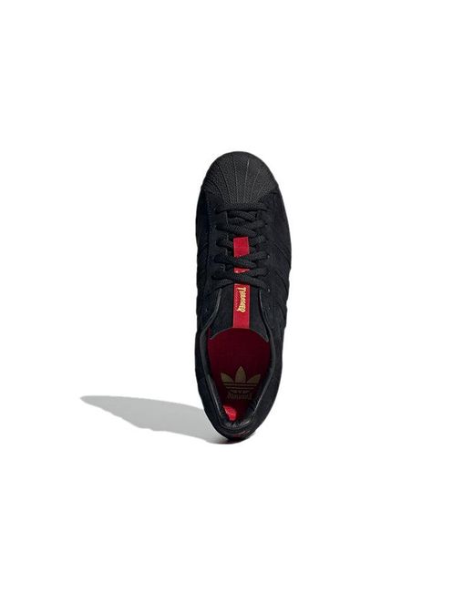 Adidas Blue Thrasher X Superstar Adv Scarlet' for men