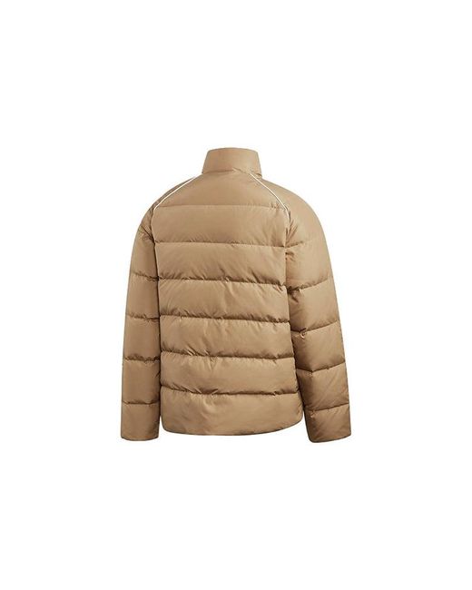 Adidas Natural Originals Adicol Jacket 1 Stay Warm Solid Color Raglan Sleeve Stand Collar Down Jacket for men
