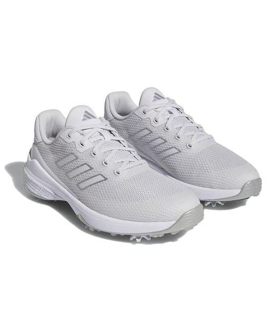 Adidas White Zg23 Vent Golf Shoes 'Dash Metallic' for men