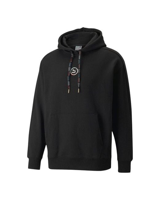 PUMA Black Circle Logo Hoodie for men