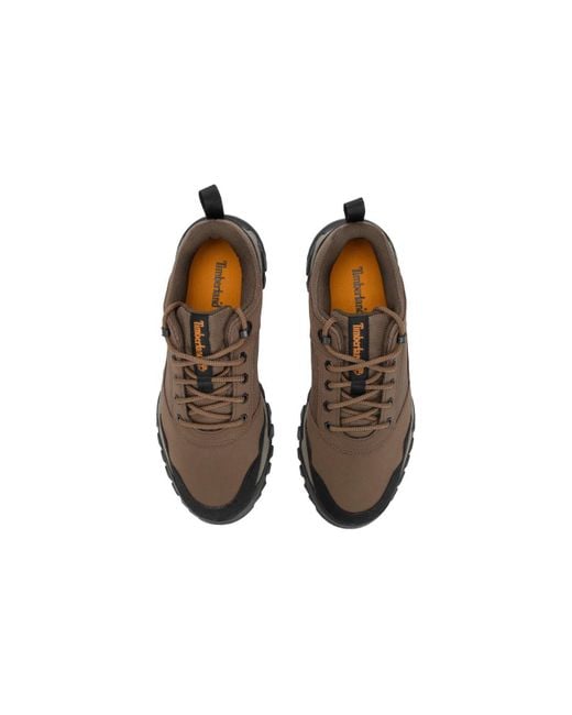 Timberland Brown Lincoln Peak Low Hiker Shoes 'Dark' for men