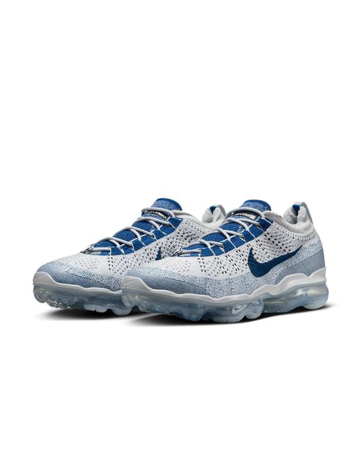 Nike Blue Air Vapormax 2023 Flyknit 'Pure Platinum Glacier' Dv1678-009 for men