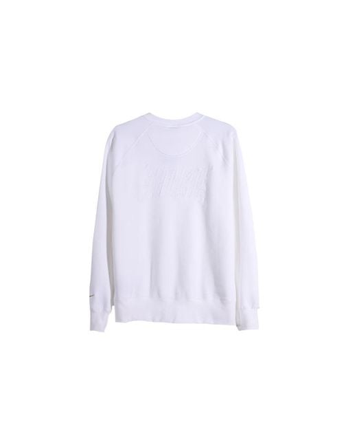 Nike White Sportswear Casual Sports Crew-Neck for men