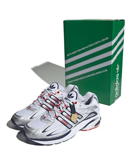 Adidas White X Sporty & Rich Adistar Cusion 3 'Usa' for men