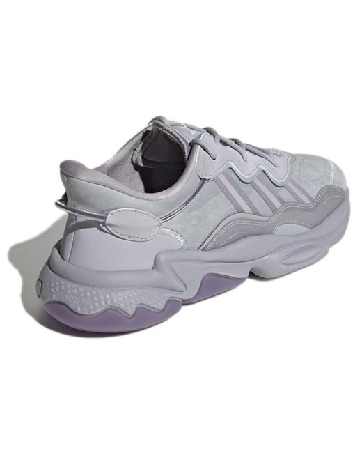 Adidas Gray Originals Ozweego Cozy Wear-Resistant Running Shoes for men